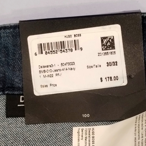 🔥NWT🔥 BOSS Men's Jeans (Size 30x32) - Picture 3 of 7